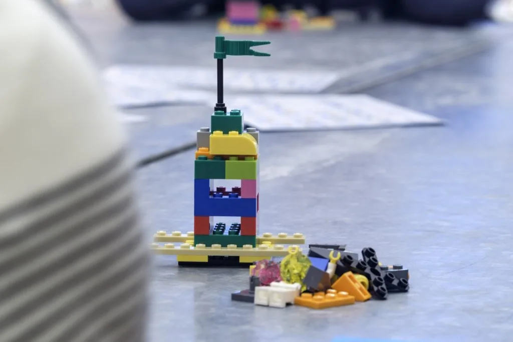 A Lego construct.